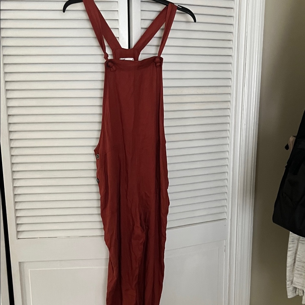Hollister Rust Sleeveless Jumpsuit